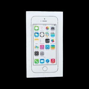 Vintage‎ EMPTY BOX ONLY Apple iPhone 5s Silver With Instructions And Stickers